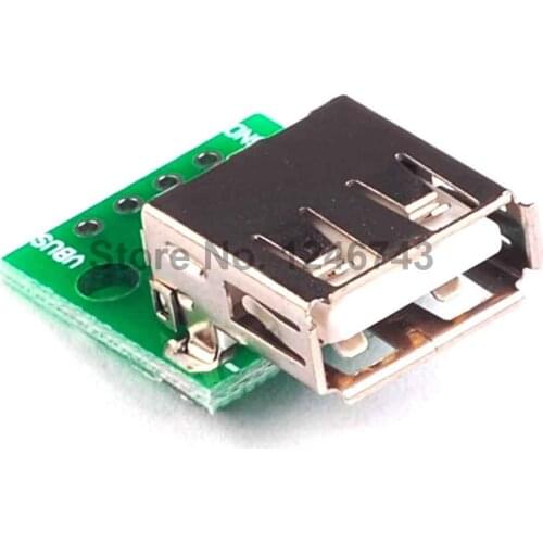 5PCS USB 2.0 Female DIP Switch 4P DIP Switch Board