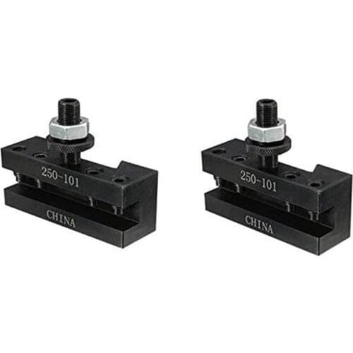 2 Pcs/Set Quick Change Turning and Facing Holder 250-101 with AXA Tool Post 250-100 250-111 High Speed Steel Durable