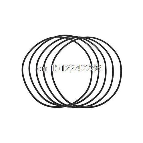 5 Pcs 86mm x 90mm x 2mm Black Rubber Sealing Oil Filter O Rings Gaskets