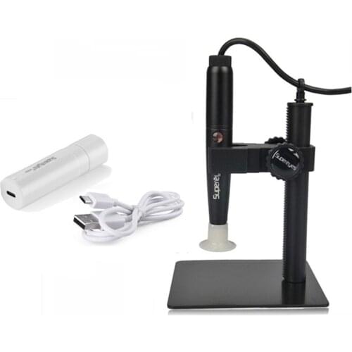 Supereyes B008 5MP 1-500X USB Digital Microscope Handheld Endoscope Magnifier Otoscope PCB Skin Check CMOS Borescope with Kits