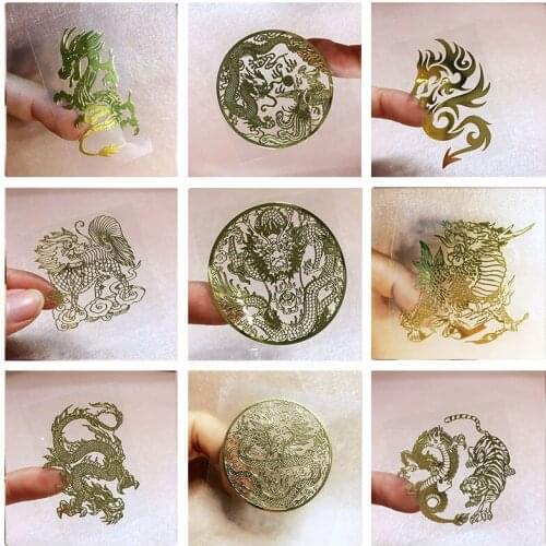 Feng Shui Talisman Amulet Mobile Phone Metal Stickers Lucky Fortune Safe Transportation Evil Spirits Peach Blossom Villain