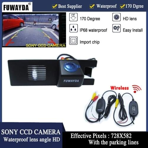 FUWAYDA Free Shipping!Wireless HD CCD Car Rear View Parking CAMERA for Opel Corsa Astra Vectra Meriva Zafira Fiat Grande Punto