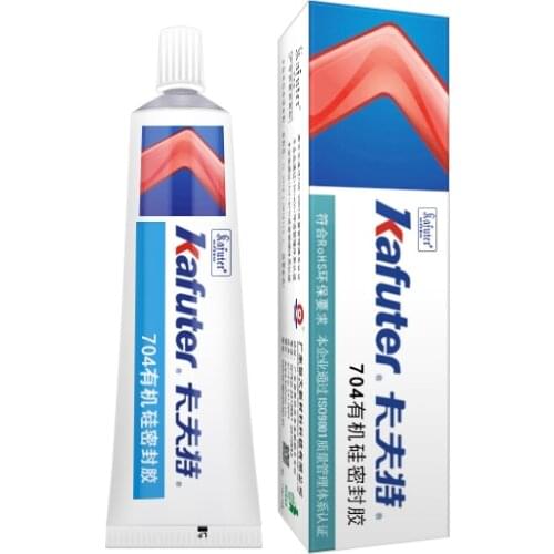 Kafuter K-704 705 704B RTV Silicone Rubber Electronic Glue Sealant White balck Transparent Silicone Organosilicon Adhesive Glue