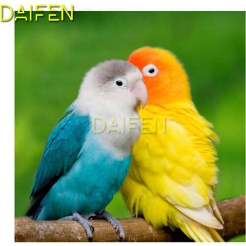 Round Diamond Cross Stitch 5d Diamond Embroidery bird home decor love parrots diy Diamond painting animal mosaic picture pastes