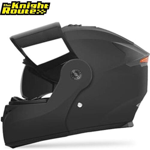 Motorcycle Helmet Flip Motorbike Biker Full Face Helmet Modular Dual Lens Scooter Motorcross Riding Moto Crash Helmet Men