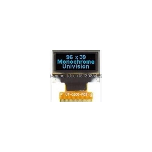 0.82 inch 28PIN 8Bit Blue OLED Display Screen SSD1306 Drive IC 96*39 SPI / I2C Interface