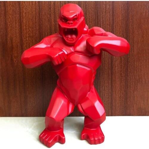 Nordic Resin Crafts King Kong Gorilla Home Decore Decorations for Home Character Resins Living Room Decoration Resin Charms