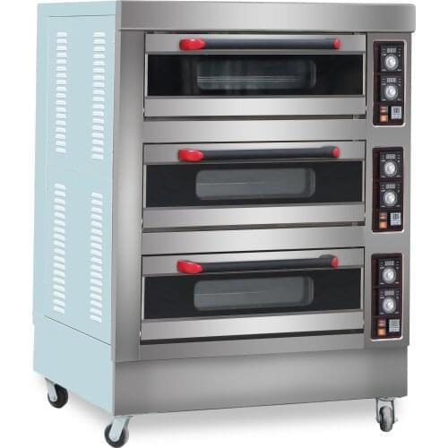 3 deck gas baking equipment electric bakery oven prices commercial bread bakery oven cake machine