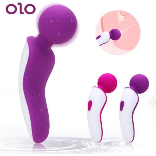 OLO Sex Toys for Woman Clitoris Stimulate Vibrating Massager Stick Female Masturbation 9 Speed Magic AV Wand Mini Vibrator