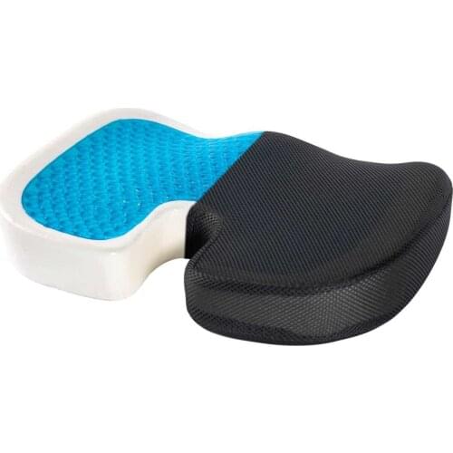 Gel Seat Cushion Office Car Comfortable Pain Relieve Buttocks Support Ergonomic Memory Foam Cushion for Chair Seat