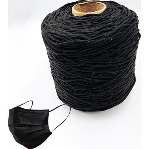 3MM White Black Elastic Band Code goma elastica Rubber Rope DIY Handmade Craft Accessories elastique couture For mask costura