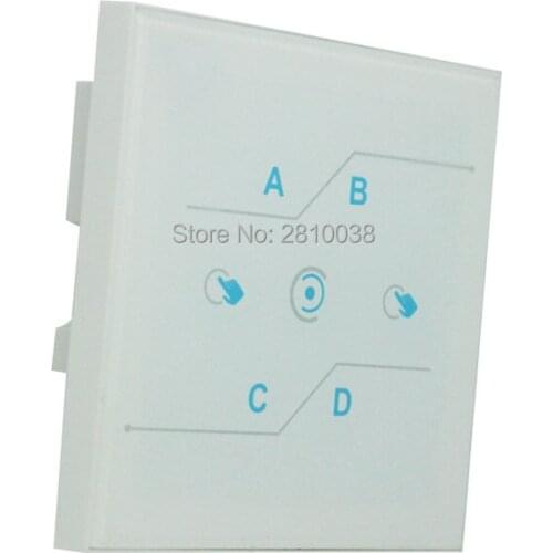 2 pcs/lot AC 90-260 V DALI touch scene panel 8 channels output scene touch switch 5V signal smart scene switch for smart home