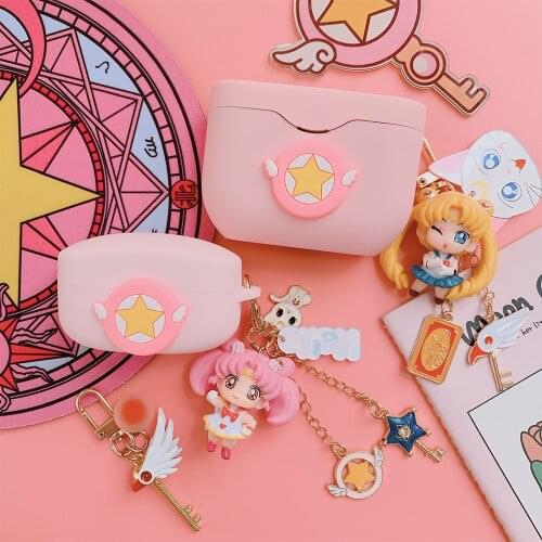 Cute Cartoon Girls Earphone Cover for Sony WF-1000XM4 Case Bluetooth Earphone Wireless Headphone Silicone Case Box Accessories