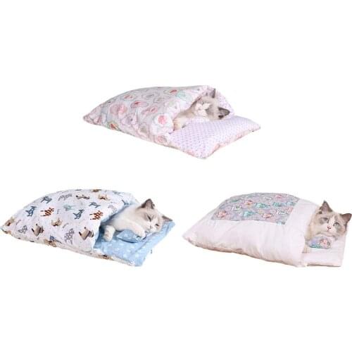 Cat Litter Cat Sleeping Bag Closed Removable And Washable Cat Quilt Winter Warm Pet Litter Cat Bed