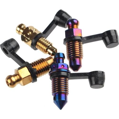 Caliper nozzle screw stainless steel material golden motorcycle electric vehicle big pair four caliper oil drain screw