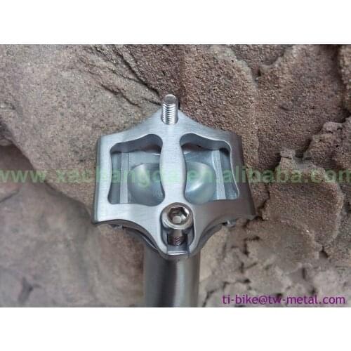 Titanium 30.9 Dia Seatpost Customized Handbrushed Titanium Bicycle Seat Post China Made Ti Bike Seat Post