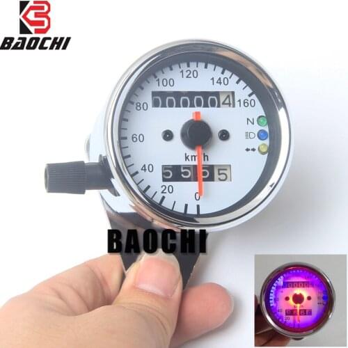 Universal Motorcycle Speedometer Odometer Gauge Escape Adjust Tachometer Instruments for Speedometer for Atv Bike Vintage GN250