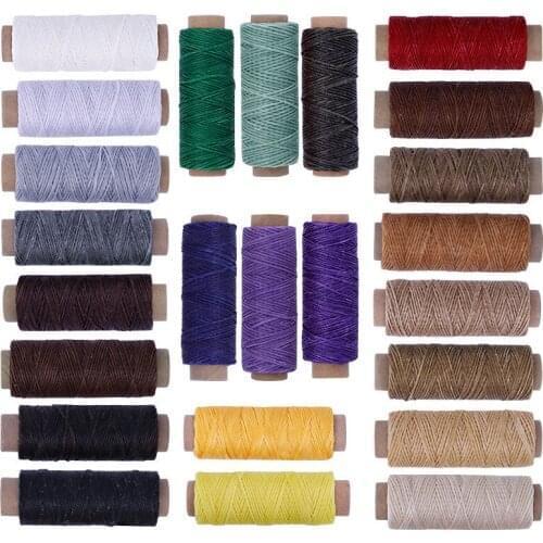 12M/Roll 150D Leather Sewing Wax Thread Household DIY Hand Tenacity Stitching Cord Craft Knitting Dyeing Craft Flat Waxed Line