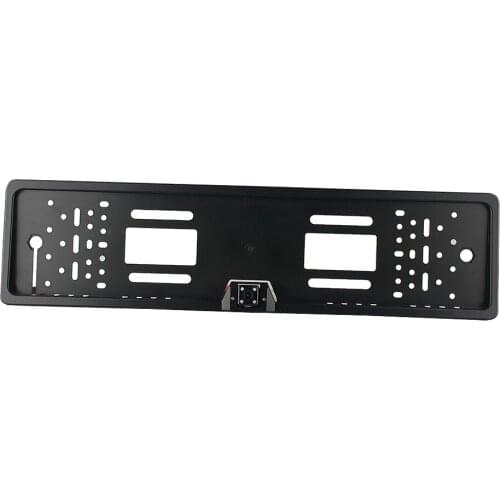 High Quality EU European License Plate Frame Car Rear View Camera Waterproof Night Vision Reverse Backup Camera 4 LED Light