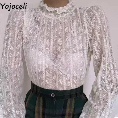 Прозрачные блузки Yojoceli China At AliExpress