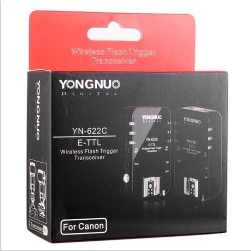 Yongnuo YN 622C, YN-622C Wireless ETTL HSS 1/8000S Flash Trigger 2 Transceivers for Canon 1100D 1000D 650D 600D 550D 7D 5DII 50D