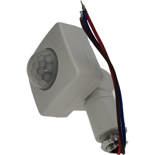 10/12mm Ultrathin LED Flood Light PIR Motion Sensor Detector Waterproof Outdoor 85-265V IP65 Motion Sensor Adjustable PIR Switch
