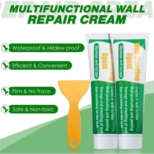 2pcs 100g Wall Mending Agent Wall Repair Cream Wall Adhesives Crack Nail Repair Agent Walls Peeling Gap Repair Paste