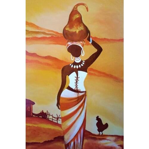 5D DIY Diamond Painting Full Square/Round Drill African woman" Embroidery Cross Stitch gift Home Decor Gift