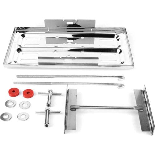 Battery hydrometer car battery tray Battery Tray Stainless Steel Universal Polished Hold Down Kit 7 1/2 x 13 1/4in Car