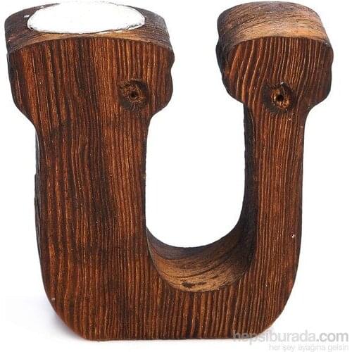 Dessen Wood Decorative Letter OF candle holder candle and candlestick свеча и подсвечник vela y candelero