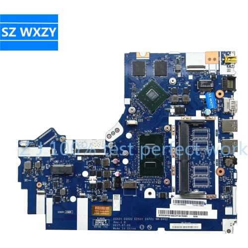 For Lenovo Ideapad 320-15IKB 320-17IKB Laptop Motherboard I7-8550U CPU MX150 4GB GPU NM-B452 5B20P99190 MB 100% Tested Fast Ship