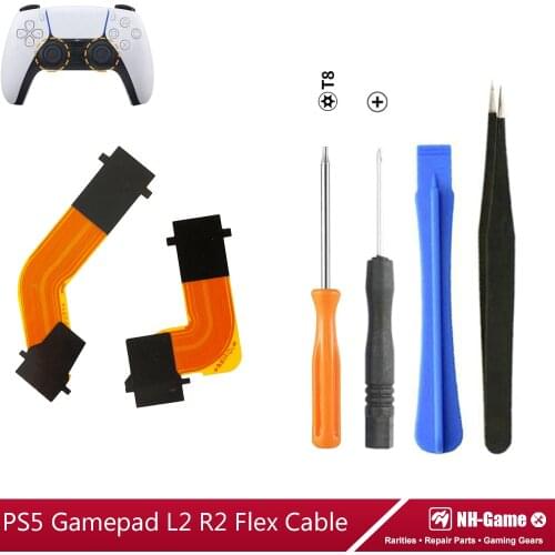 Free Shipping Flex Cable For PS5 Controller L2 R2 Connect For PS5 Gamepad Motor Ribbon Cable Adaptive Trigger Left and Right