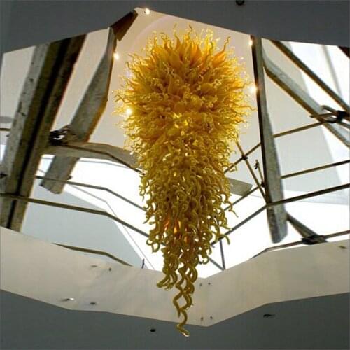 Art Decorative Designer Handmade Blown Glass Chandelier CE UL Certificate Hand Blown Glass Modern LED Chandeliers