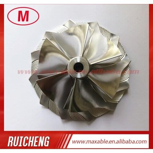CT26 52.75/72.00mm 6+6 blades turbocharger billet/milling/aluminum 2618 compressor wheel