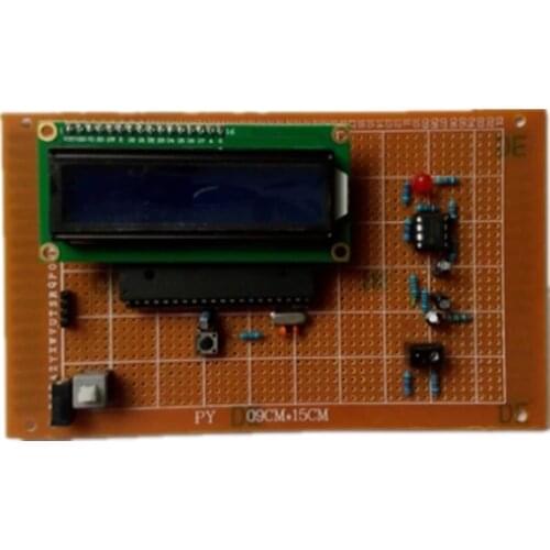 Based on 51 single chip microcomputer course learning diy suite pulse measuring instrument heart rate meter parts