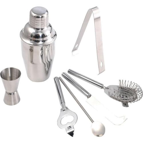 Stainless Steel Cocktail Shaker Mixer Drink Bartender MartiniTool Bar Set Kit