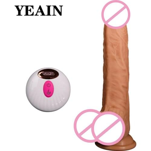 New female masturbation sex toy simulation penis YEAIN wireless remote control telescopic swing heating dildo vagina vibratoror