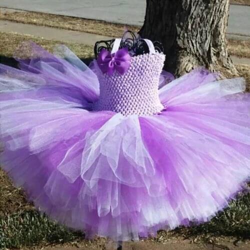 NEW Lovely Girls pink Tutu Dresses Baby Crochet Corset Ballet Tutu with Grosgrain Bow and Headband Set Kids Princess Party Dress