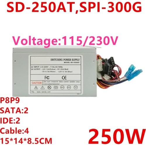 New PSU For R-Senda FSP AT 12V 250W Power Supply SD-250AT SPI-300G SPI-250G PS-7271/AT