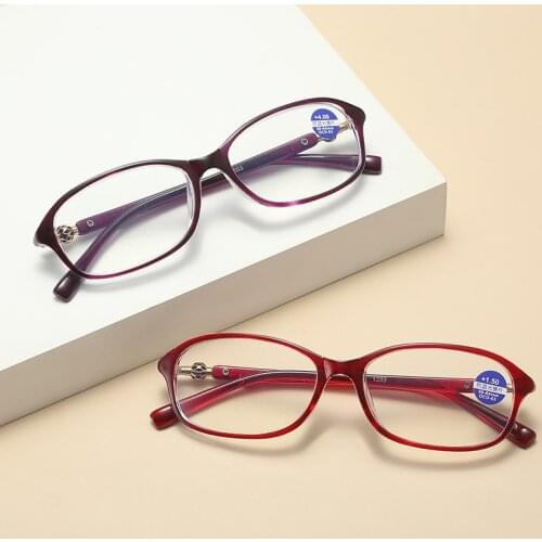 Computer Women Men Reading Glasses Fashion Square Eyeglasses Hyperopia Diopter Eyewear Presbyopia+1.0+1.5+2.0+2.5+3.0+3.5+4.0