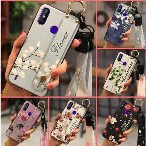 Original Lanyard Phone Case For Tecno Spark4 Air/KC6 Kickstand Fashion Design New Arrival