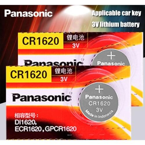 2pcs/Lot Panasonic Original Product cr1620 Button Cell Batteries For Watch 3V Lithium Battery CR 1620 Remote Control Calculator