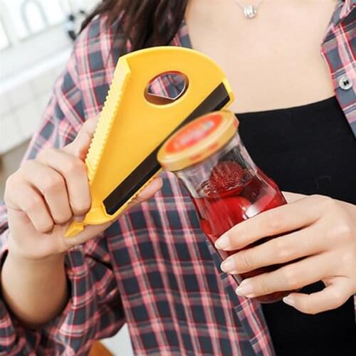 Bottle Opener Plastic Nonslip Multifunctional Jar Opener Can Opener For Kitchen Easy To Use Can Opener Kitchen Useful Tools