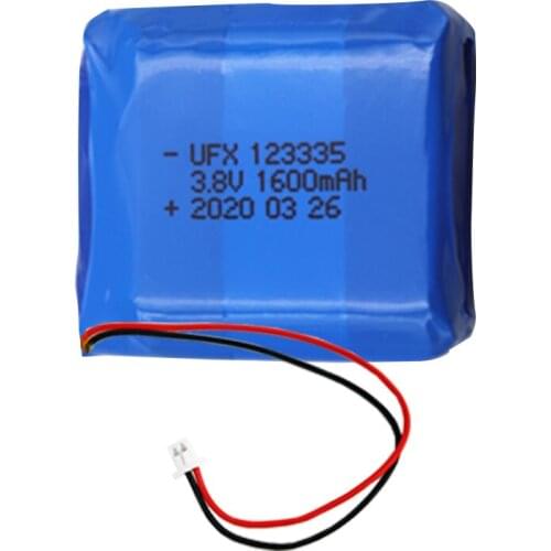 Polymer lithium battery 123335 3.8V 1600mAh medical instrument, communication equipment