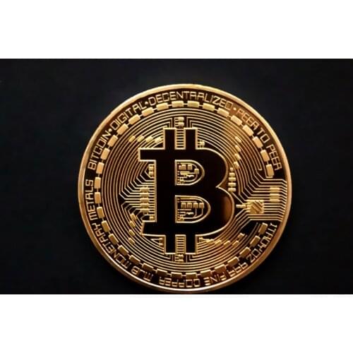 Gold Plated Bitcoin Coin Collectible Gift Casascius Bit Coin BTC Coin Art Collection Physical gold commemorative coins