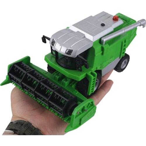 Sale Sound and light pull back harvester toy,1:36 alloy pull back Farm harvester car model,Metal engineering vehicle model