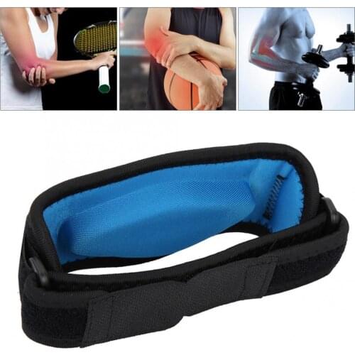 Adults Adjustable Elbow Support Brace Protector Pad Guard Strap for Tennis Outdoor Sports Protector Pain Relief Brace Support