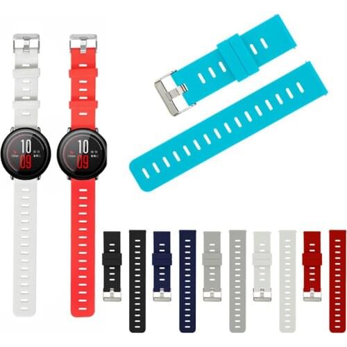 Sport Strap For Huami Amazfit Pace Stratos 2 2S 3 Smart Watch 22mm Silicone Bracelet Belt For Amazfit GTR 2 2E 47mm Accessorie