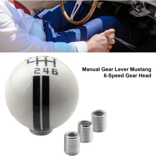 Manual Shift Lever Car Gear Shift Knob 6-Speed Gear Shift Head Car Modification Manual Handle Ball Drop Ship