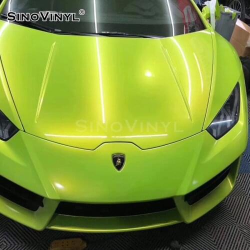 SINOVINYL Wholesale Price 3 Years Warranty Fluorescent Green Magic Self Adhesive Auto Wrapping Film Car Body Wrap Vinyl Stickers
